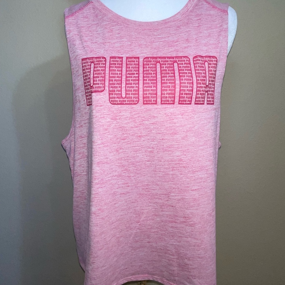 PUMA Heathered Pink Athletic Tank